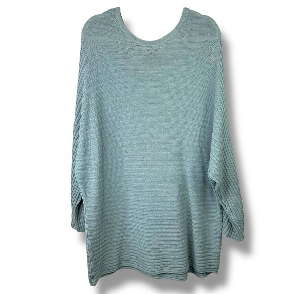 Free People Beach Swaying Palm Imogene Knit Oversized Lounge Sweater Medium - Picture 3 of 8